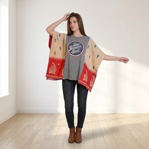 Handcrafted Upcycled ZAC BROWN BAND Kantha Tunic NWT One Size